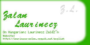 zalan laurinecz business card